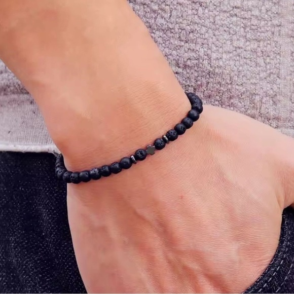 Zara Other - Blue Beaded Bracelet with Cross Accent.